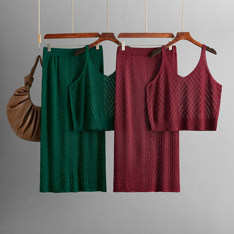 Ensemble jupe et top à bretelles