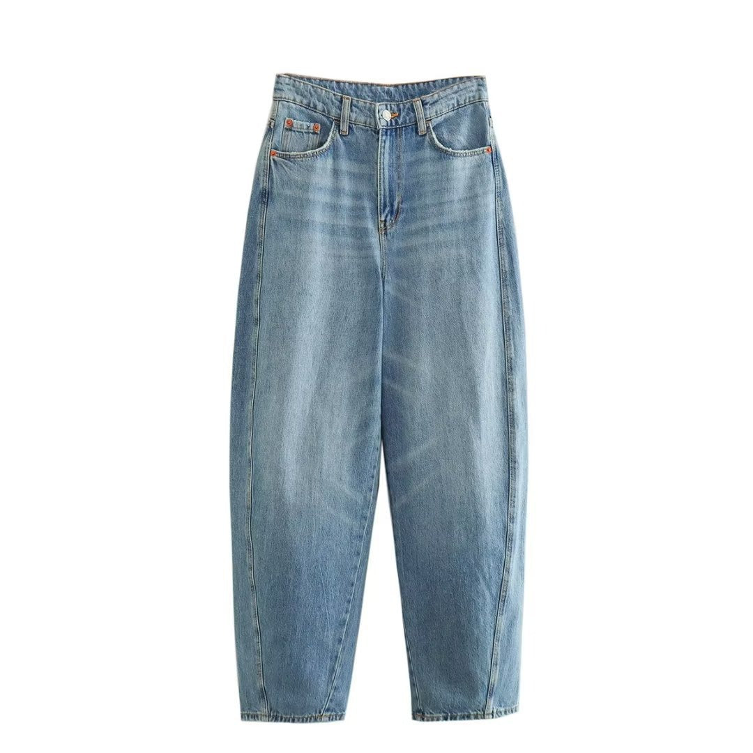Jean taille haute droit