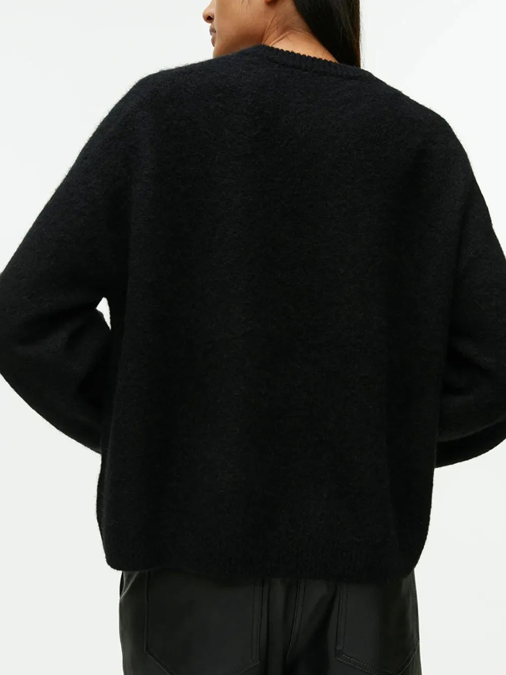Pull col rond en coton cachemire