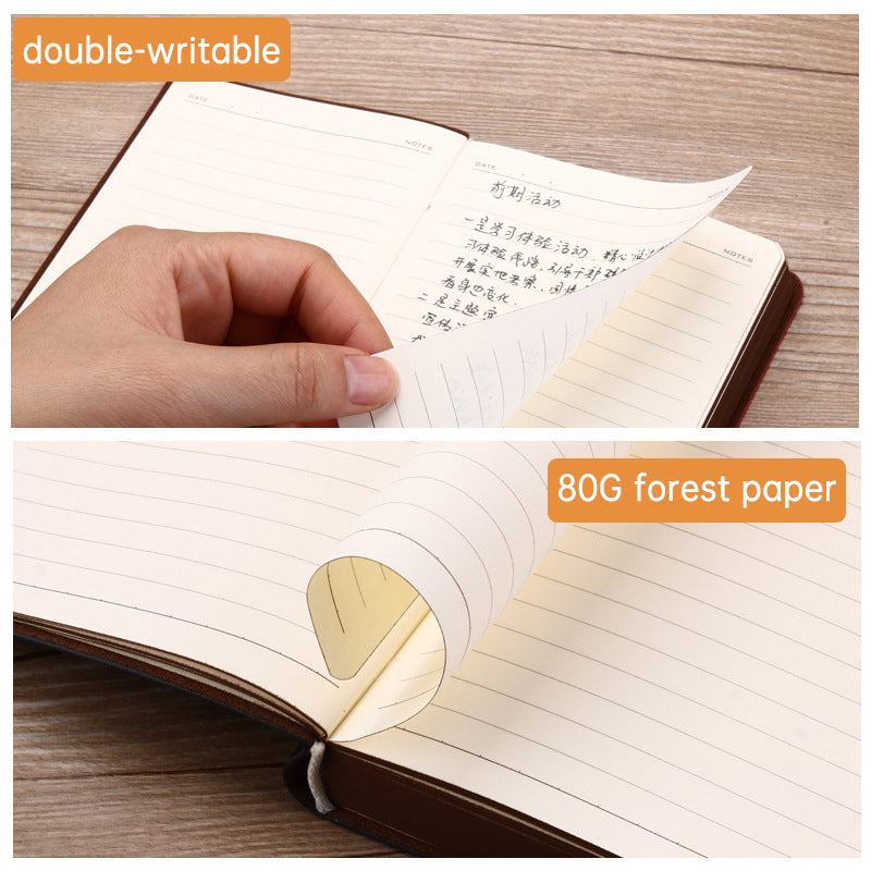 Carnet de notes A6 en simili cuir