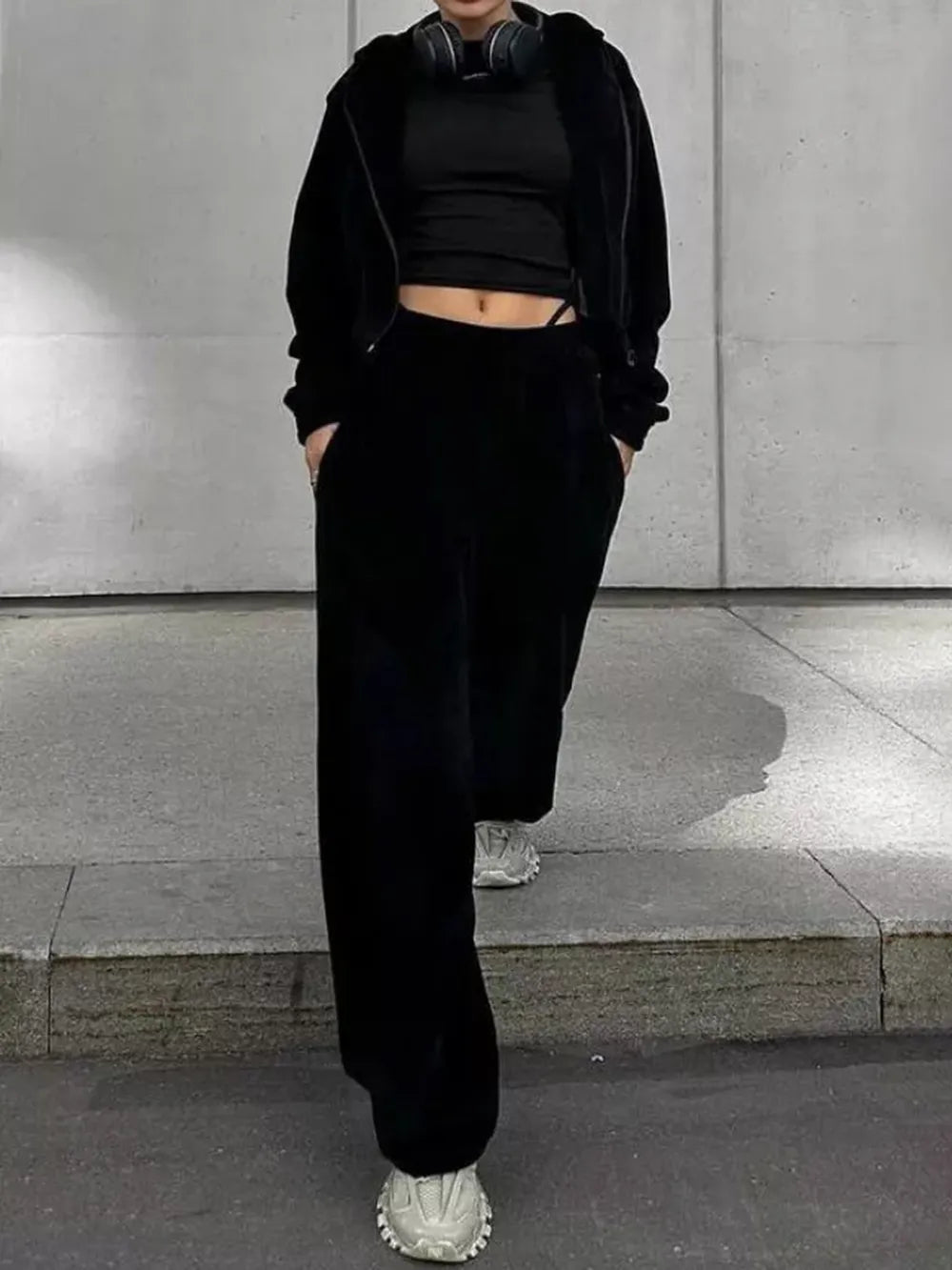 Ensemble sweat zippé et pantalon