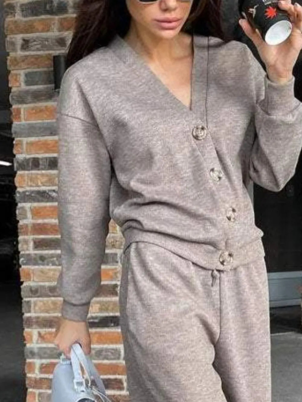 Ensemble cardigan et pantalon