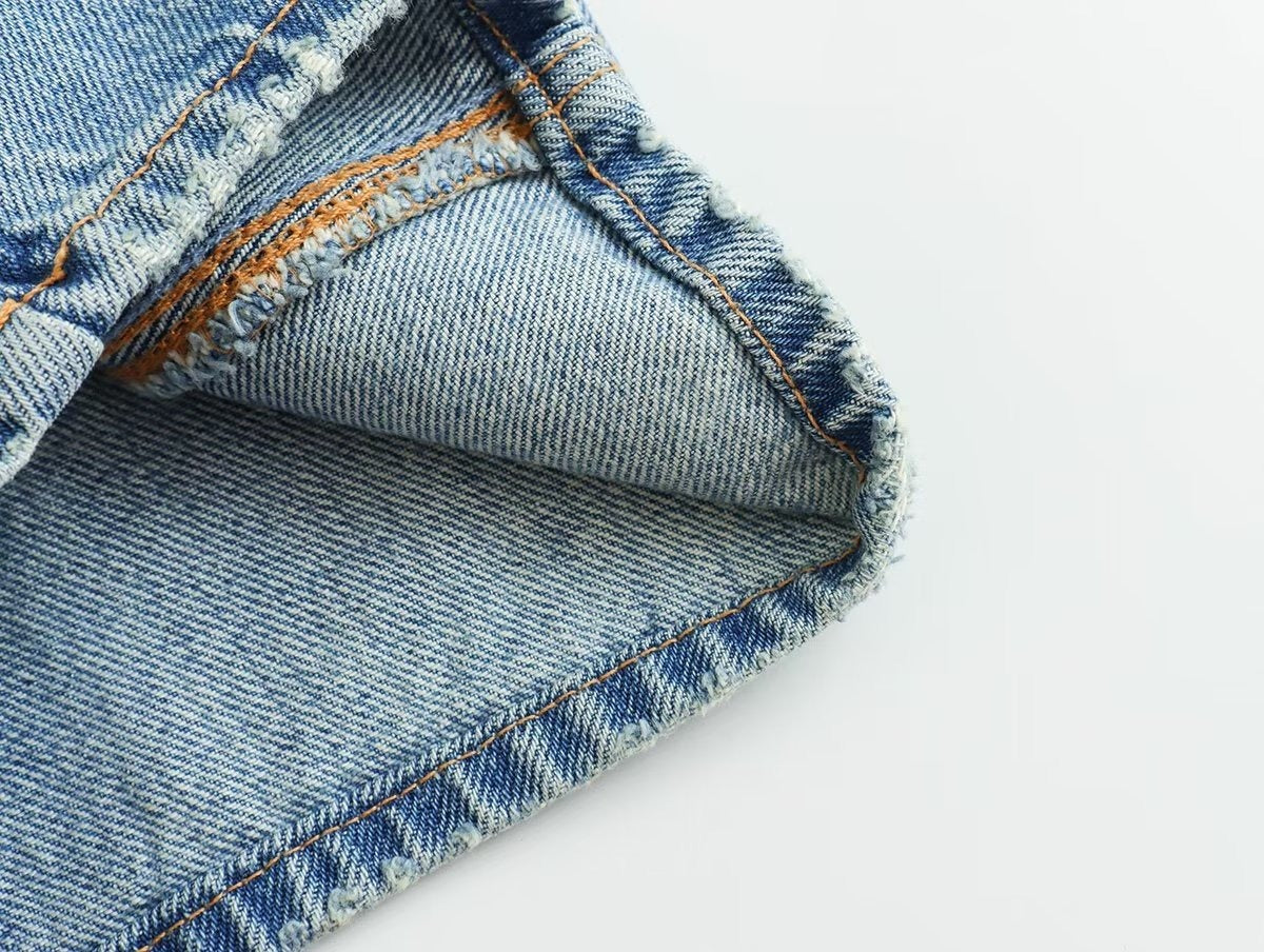 Jean taille haute droit