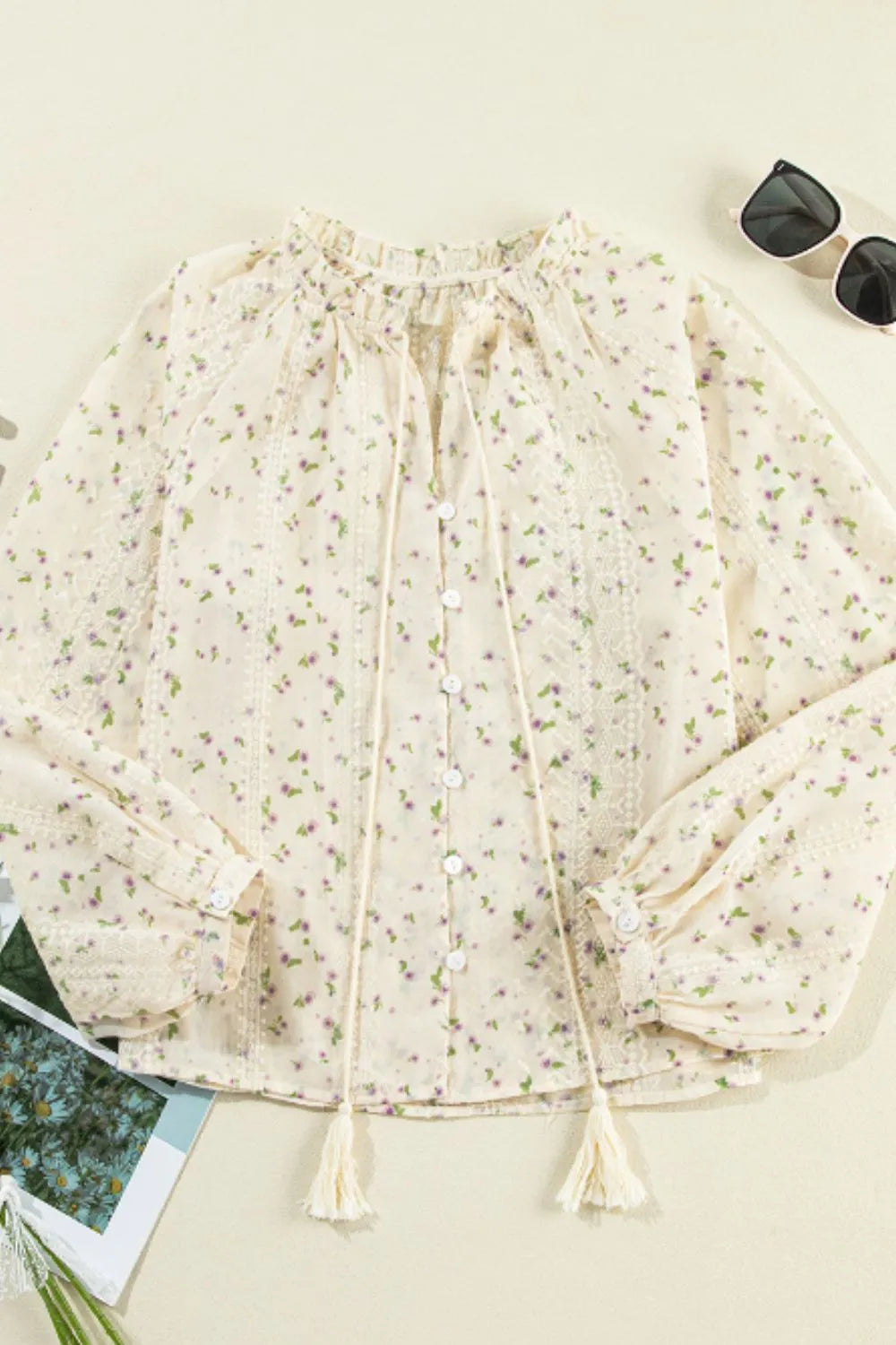 Blouse à fleurs