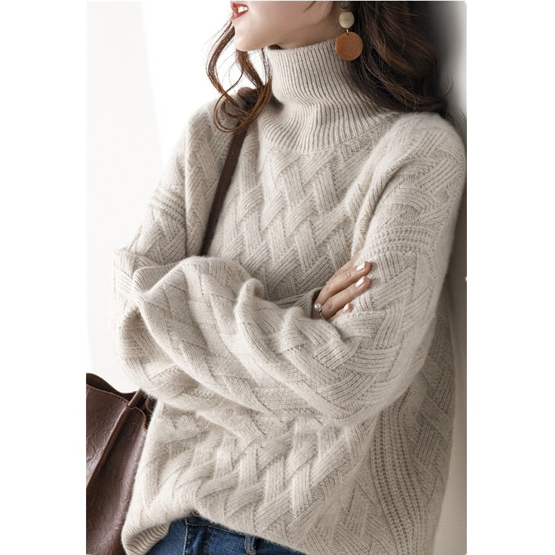 Pull col roulé Aurora