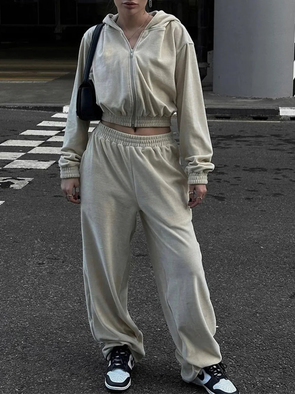 Ensemble sweat zippé et pantalon