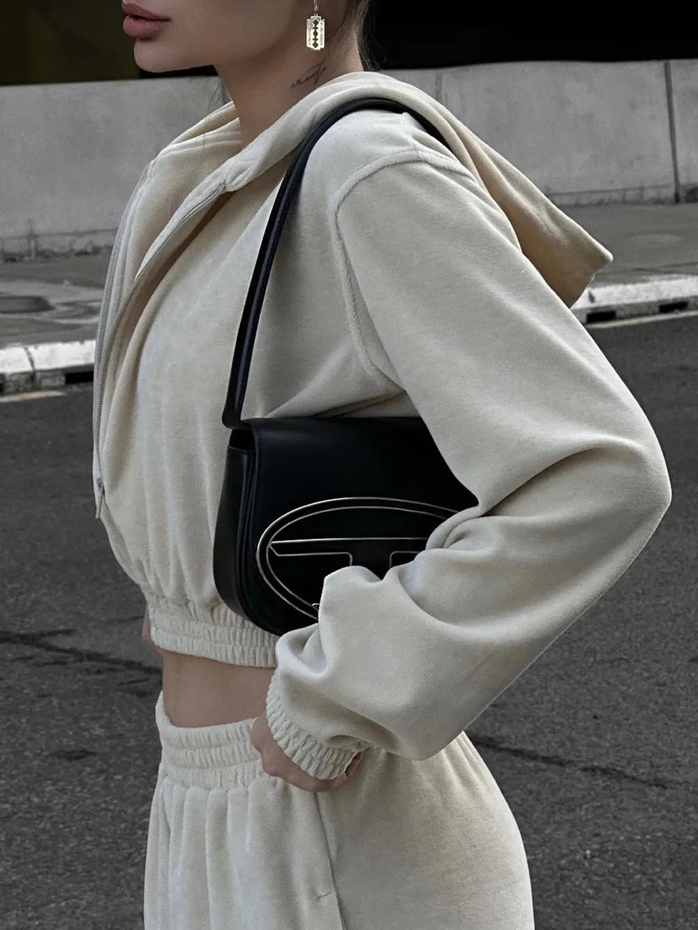 Ensemble sweat zippé et pantalon