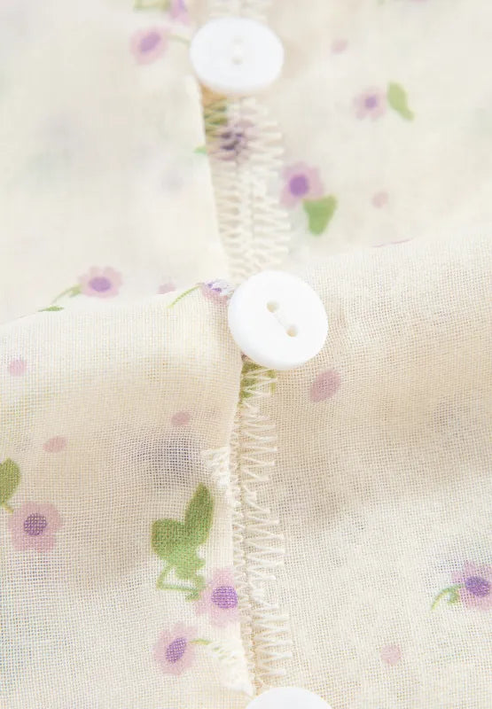 Blouse à fleurs