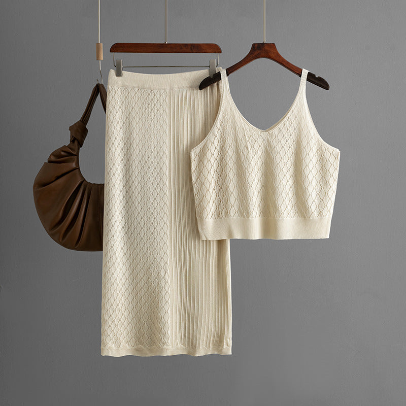 Ensemble jupe et top à bretelles