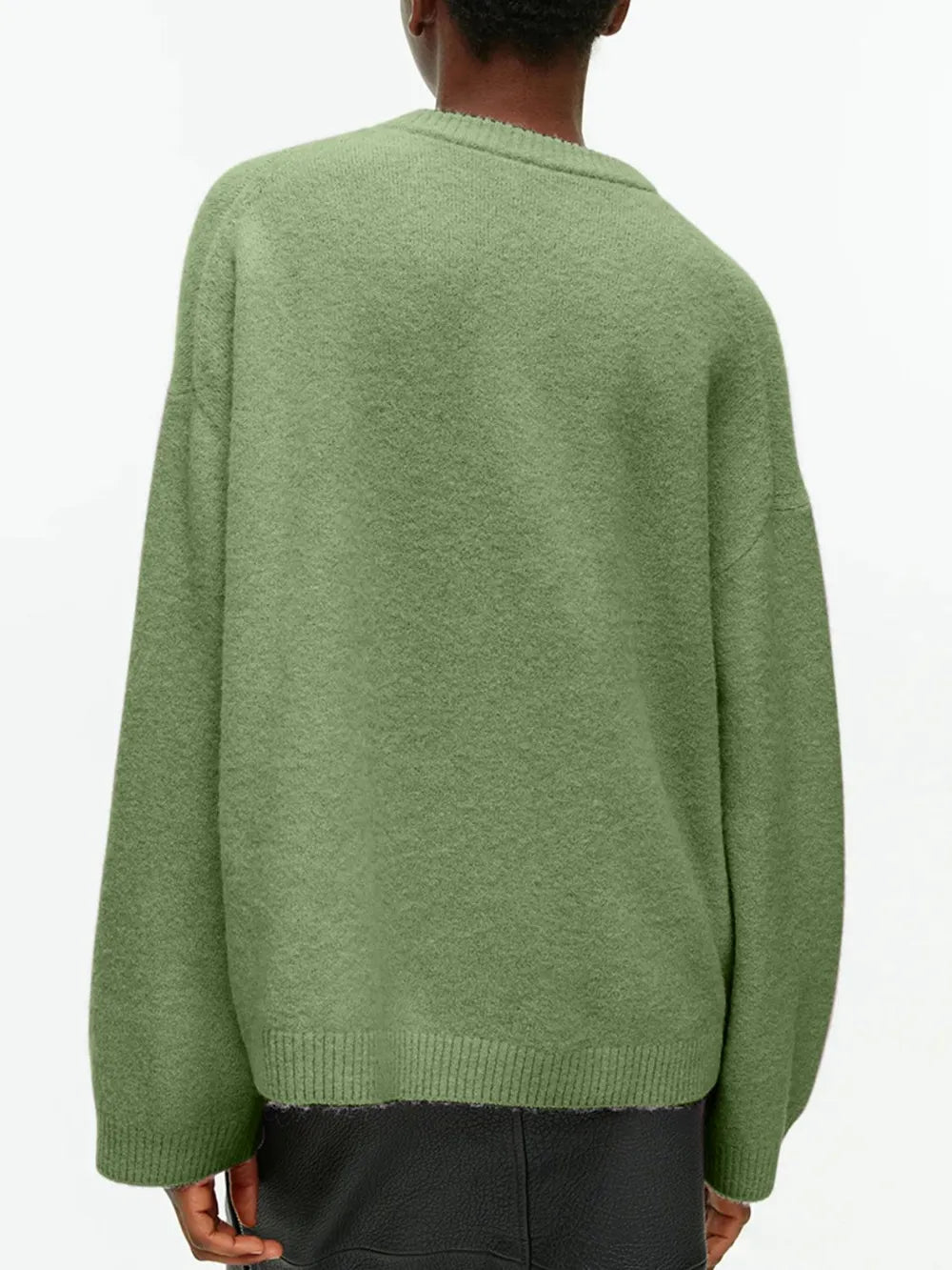Pull col rond en coton cachemire
