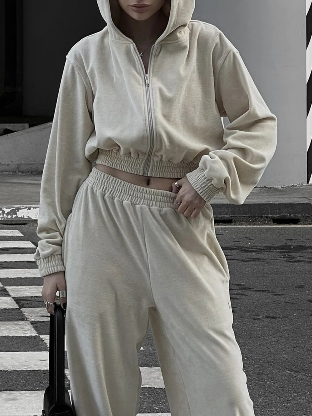 Ensemble sweat zippé et pantalon