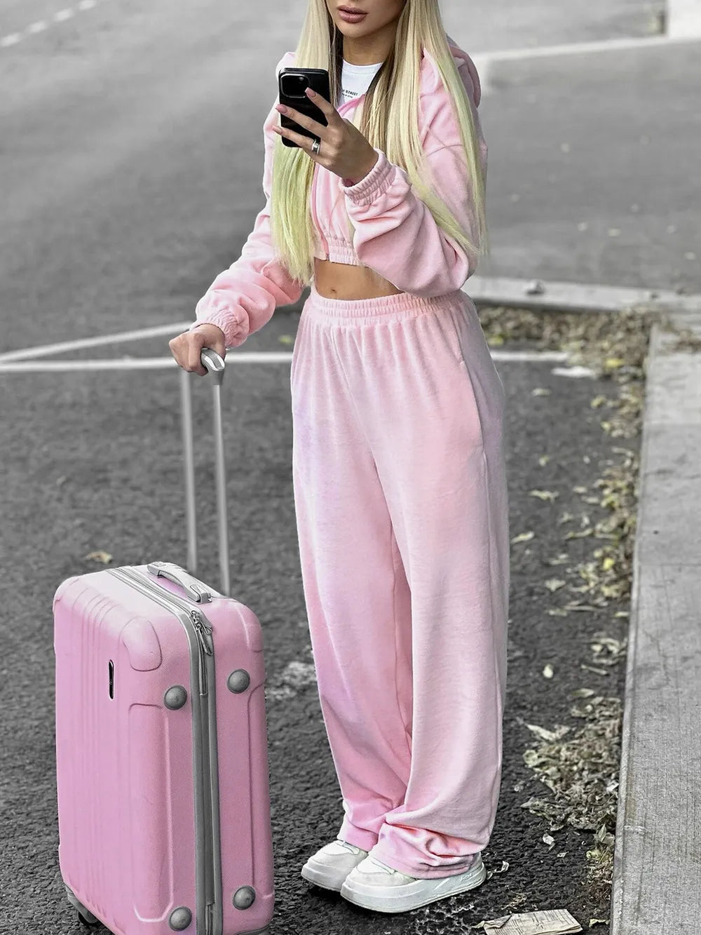 Ensemble sweat zippé et pantalon
