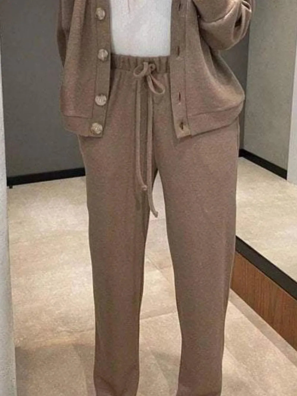 Ensemble cardigan et pantalon
