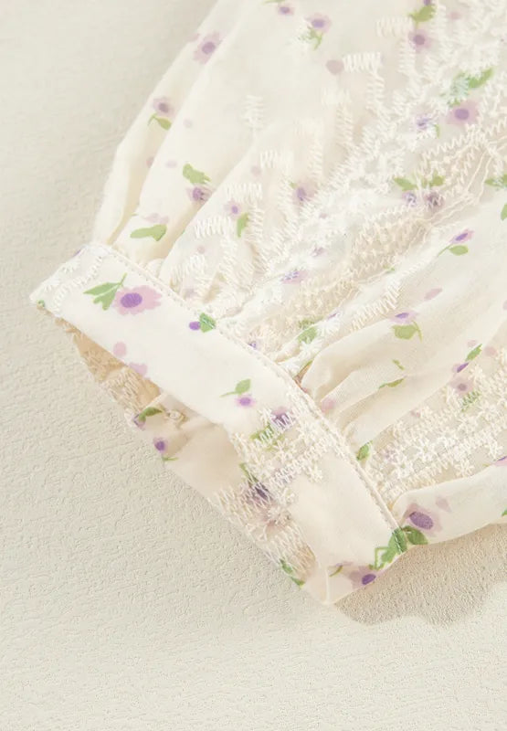 Blouse à fleurs