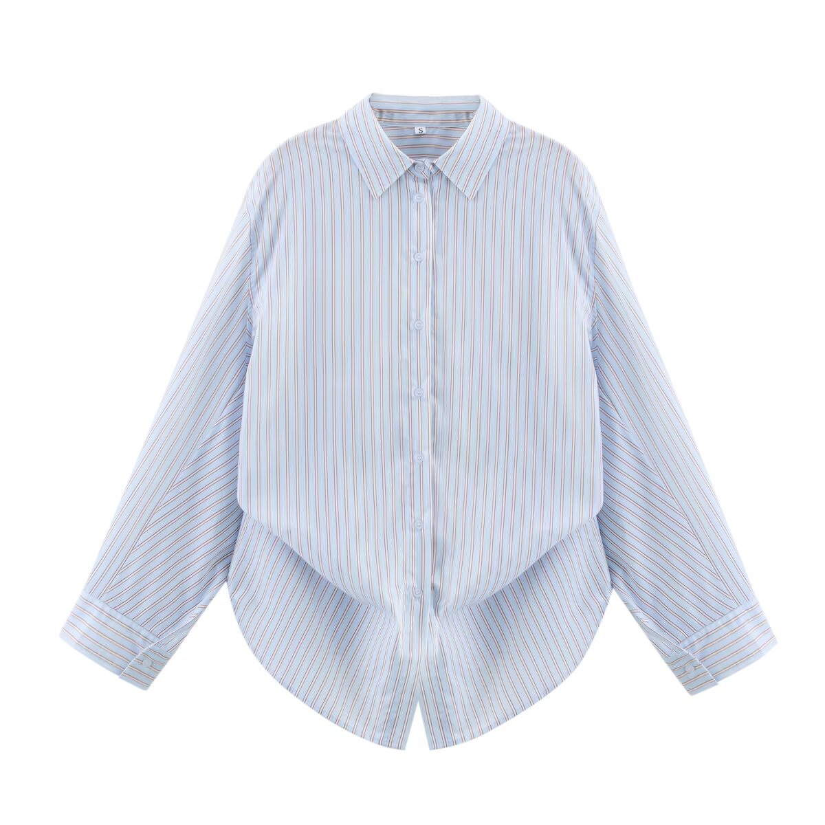 Ensemble rayé chemise popeline ample et short