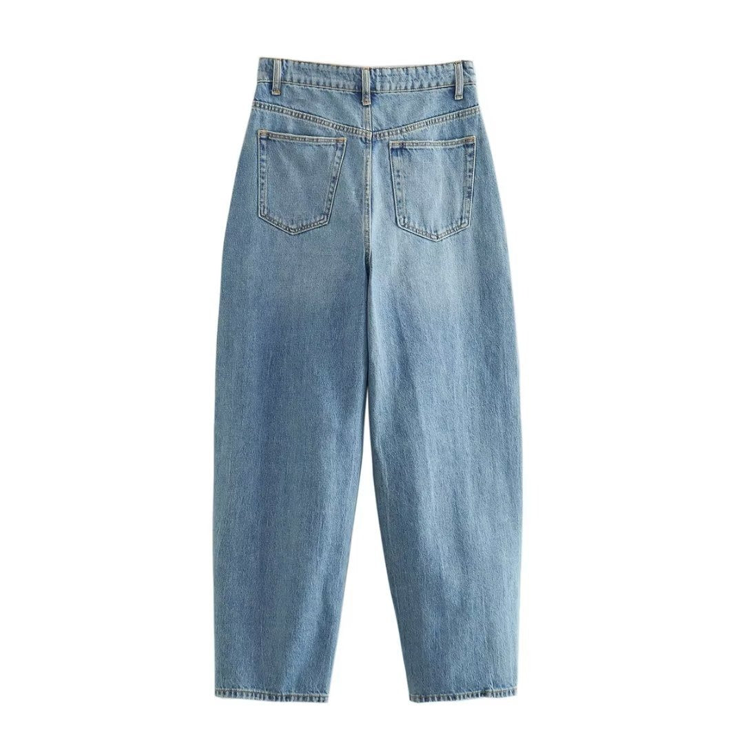 Jean taille haute droit