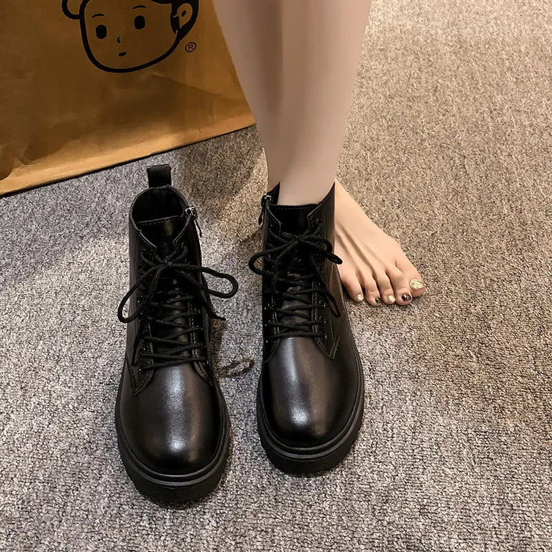 Boots à lacets