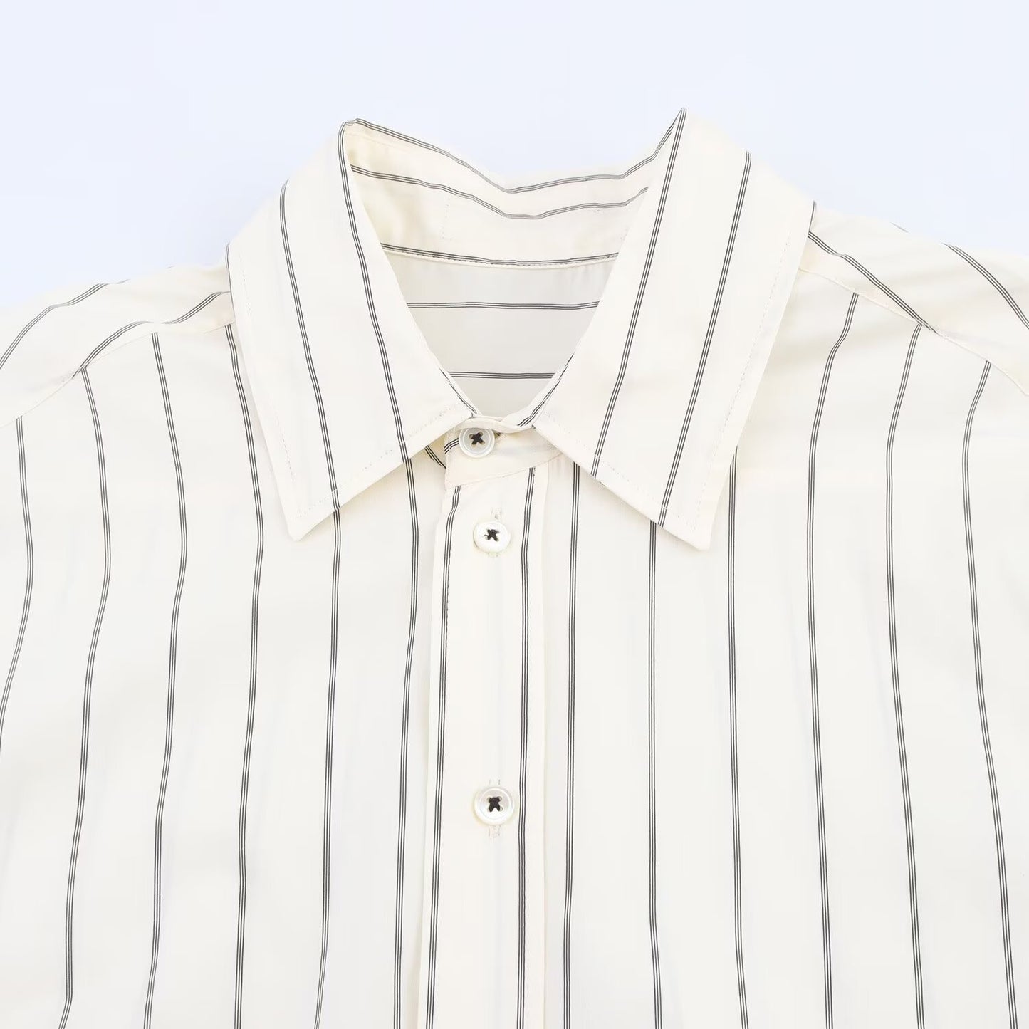 Ensemble rayé chemise et pantalon fluide