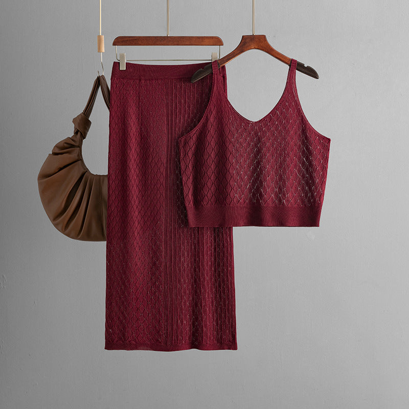 Ensemble jupe et top à bretelles