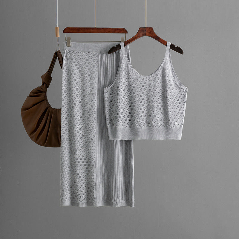 Ensemble jupe et top à bretelles