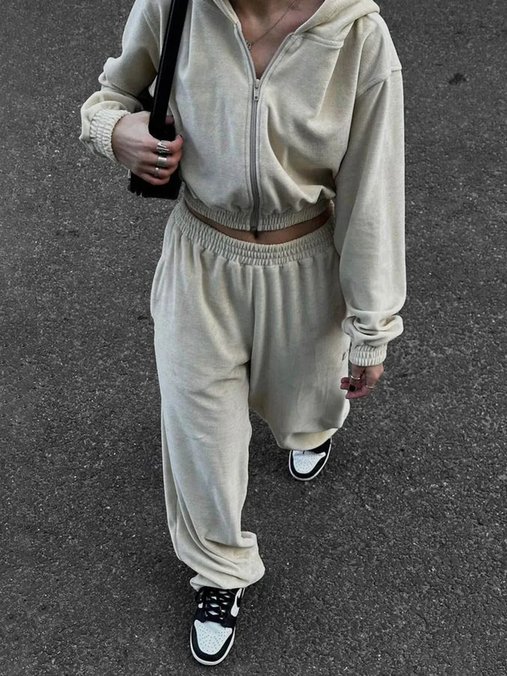 Ensemble sweat zippé et pantalon