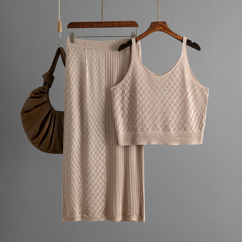 Ensemble jupe et top à bretelles