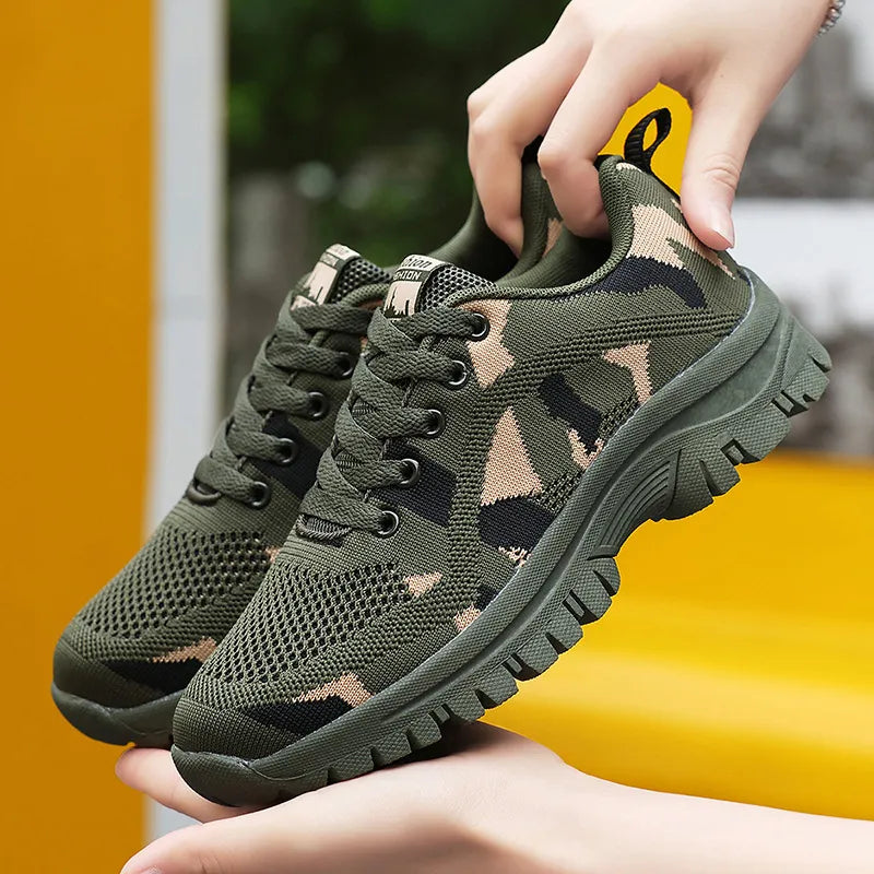 Baskets camouflage respirantes