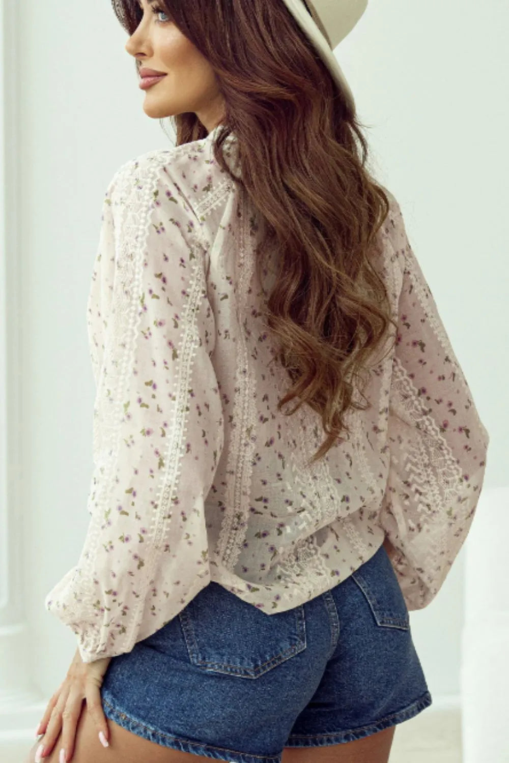 Blouse à fleurs