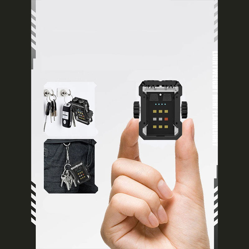 Lampe porte clef porté avec un trousseau de clés