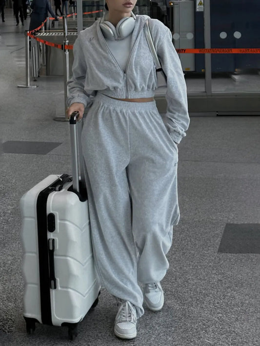 Ensemble sweat zippé et pantalon