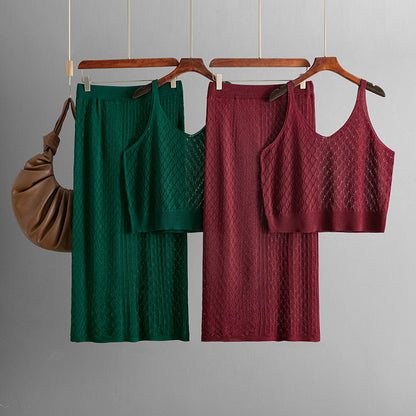 Ensemble jupe et top à bretelles
