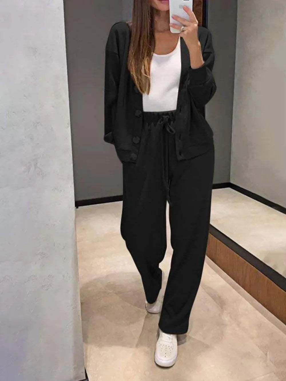 Ensemble cardigan et pantalon