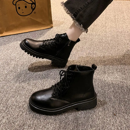 Boots à lacets
