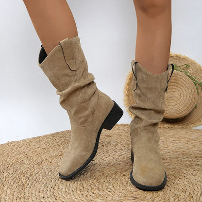 Bottines plissées