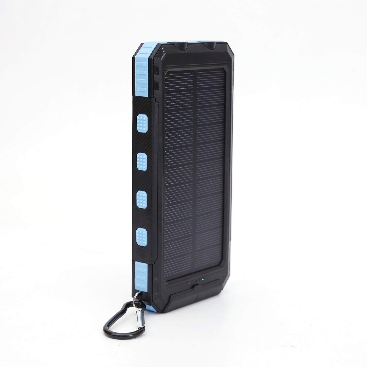 Batterie externe solaire ultra mince avec boussole et lampe LED