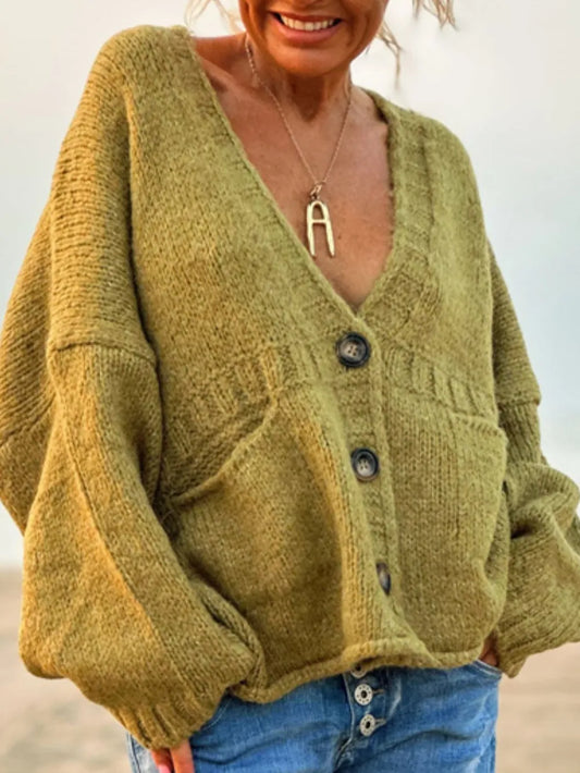 Cardigan col V