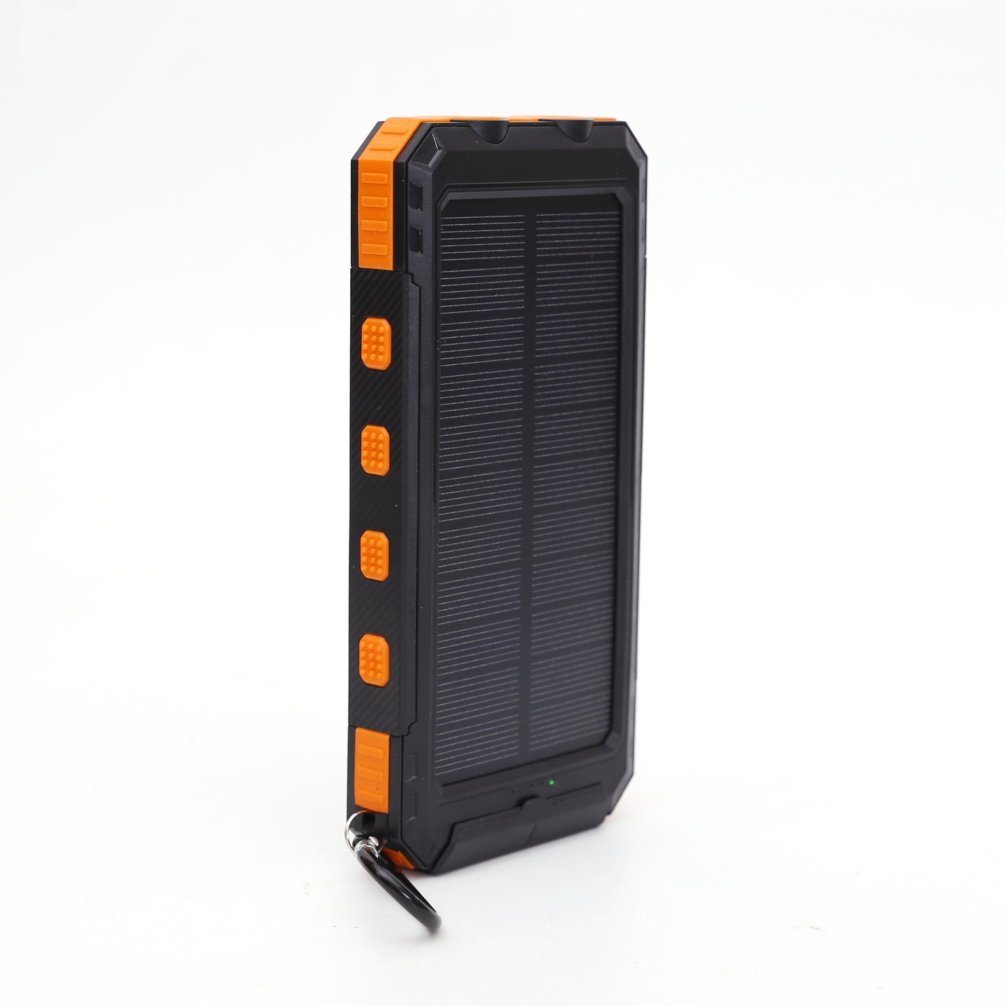 Batterie externe solaire ultra mince avec boussole et lampe LED