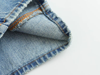 Jean taille haute droit