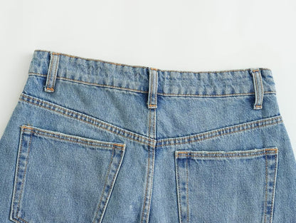 Jean taille haute droit