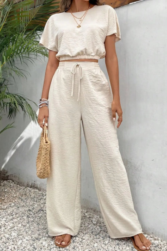 Ensemble pantalon et top sans manches
