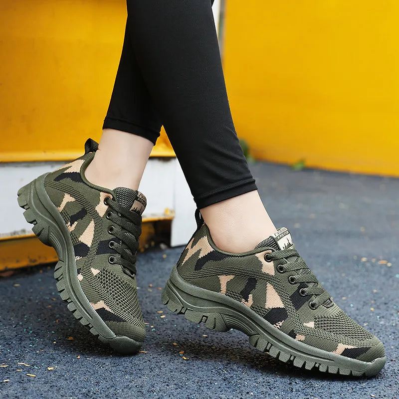Baskets camouflage respirantes