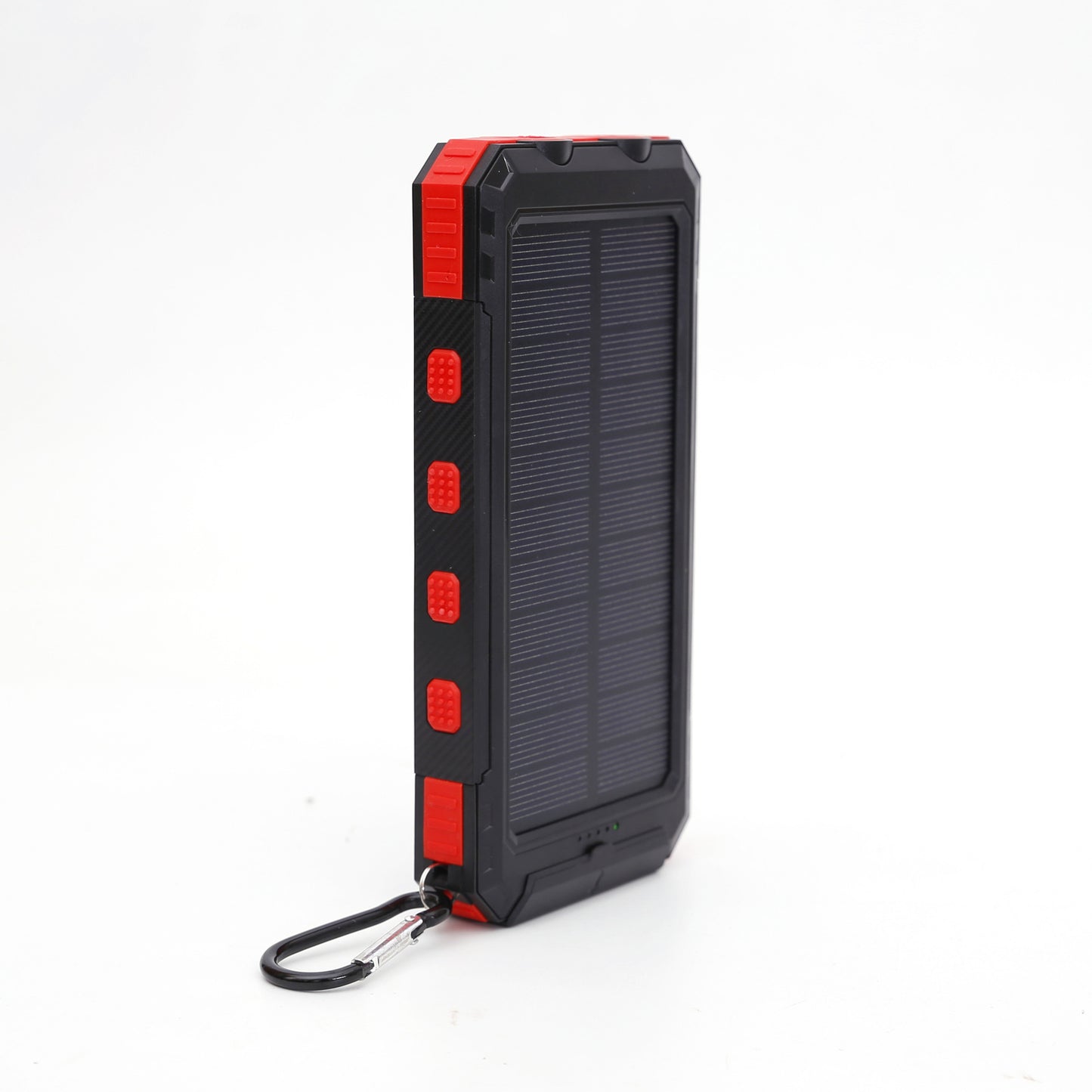 Batterie externe solaire ultra mince avec boussole et lampe LED