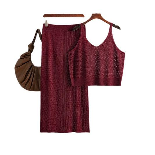 Ensemble jupe et top à bretelles