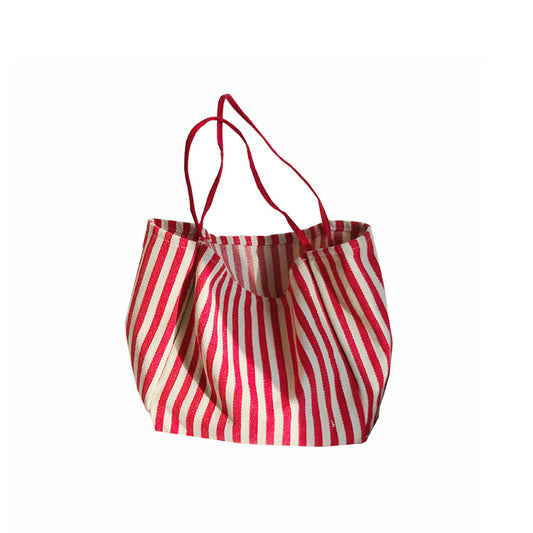 Sac cabas rayé rétro