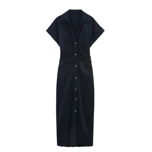 Robe longue manches courtes