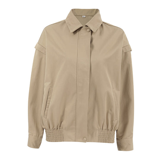Veste zippée kaki