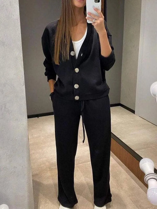 Ensemble cardigan et pantalon