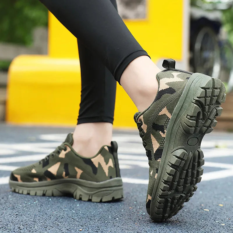 Baskets camouflage respirantes