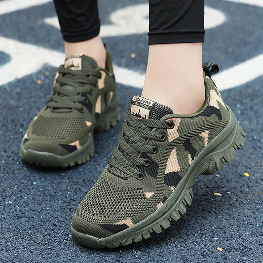 Baskets camouflage respirantes