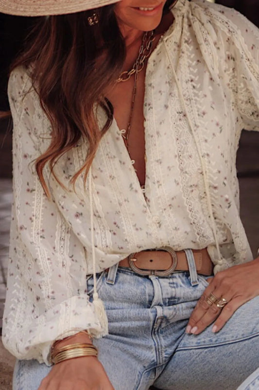 Blouse à fleurs